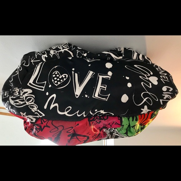 HENRI BENDEL Izak Girl/NY/Love Satin Tote - Picture 7 of 8